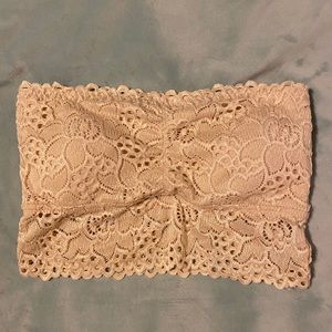 Strapless Bra with lace